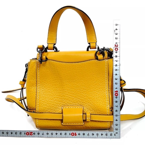 Coach Mini Faye Pebbled Leather Backpack
